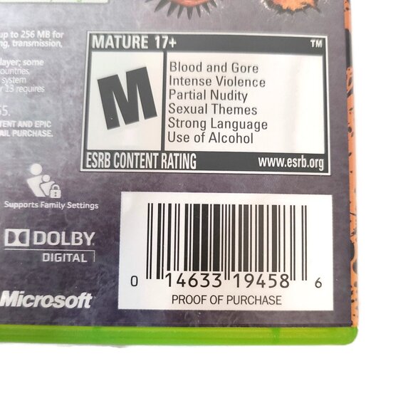 Bulletstorm Epic Edition Microsoft Xbox 360 With Case Manual NOT BACK COMPATIBLE - Picture 3 of 5